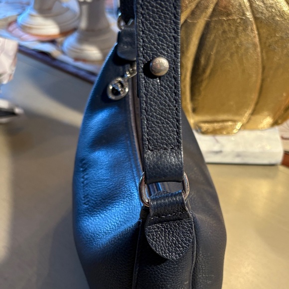 Longchamp Dark Blue Leather Handbag - Picture 14 of 15